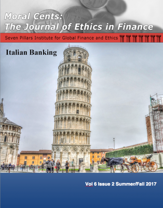 Moral Cents: The Journal of Ethics in Finance (Summer/Fall 2017)