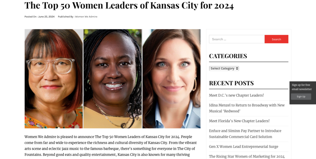 Top 50 Women Leaders of Kansas City